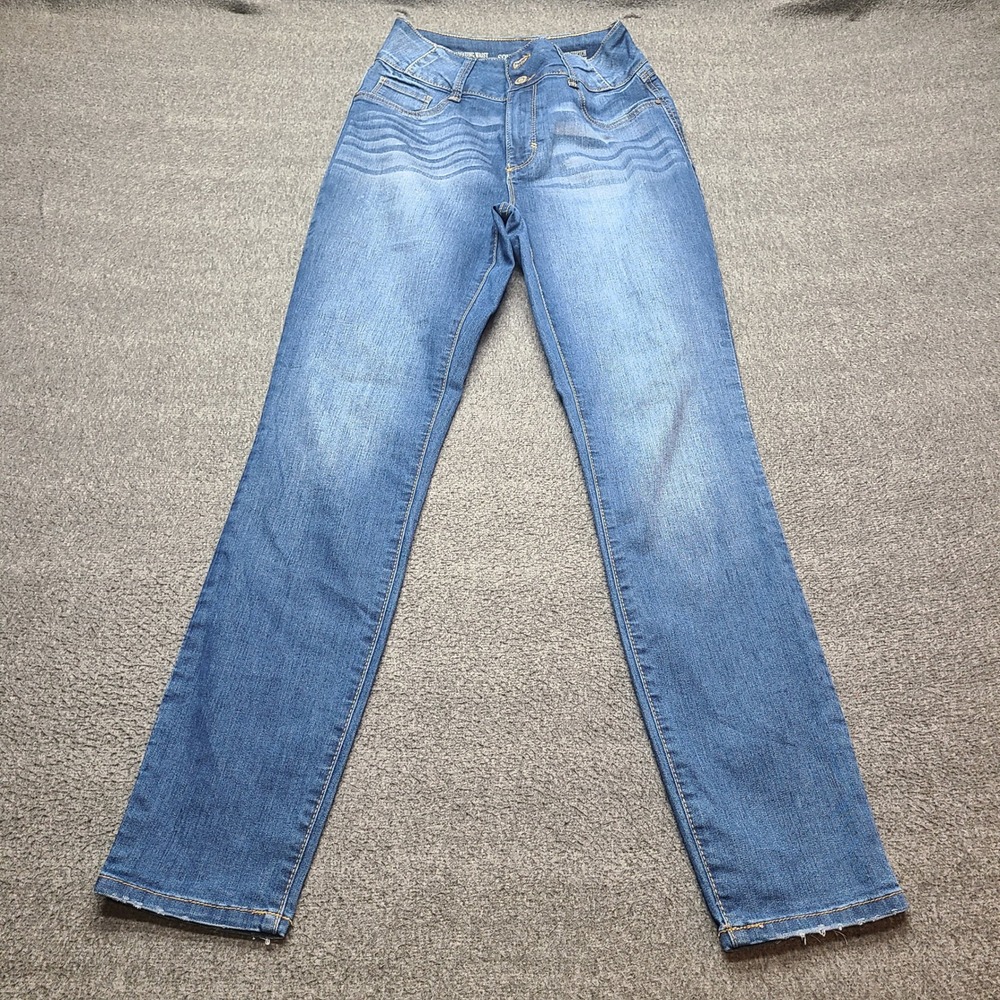 Sound Style Skinny Jeans Womens 4 Blue Excellent High Rise Amazing Waist Stretch